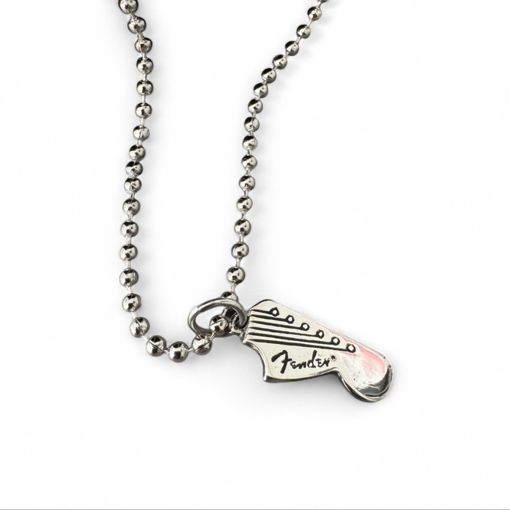 Fender Music Vintage Licensed Necklace 22” W/ Headstock Pendant 90s Nwt
